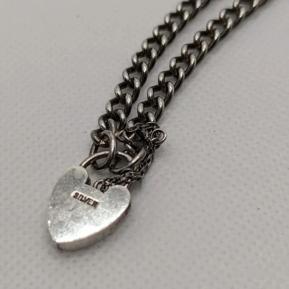 925  Victorian style lock bracelet - Picture 4 of 5